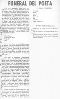 Funeral del poeta.