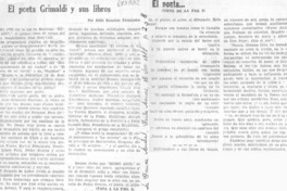 El poeta Grimaldi y sus libros