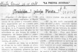 ¡Traición--! ¡viejo pirata--!