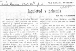Inquietud y bohemia