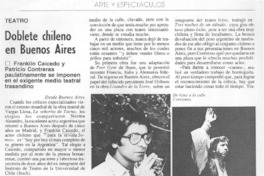 Doblete chileno en Buenos Aires