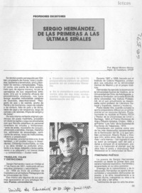 Sergio Hernández de las primeras a las últimas señales