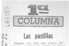 Las pastillas