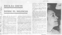 Escilda Greve desde el silencio