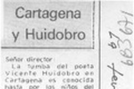 Cartagena y Huidobro.