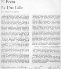Un poeta es una calle