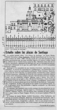 Estudio sobre las plazas de Santiago