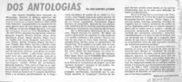 Dos antologías