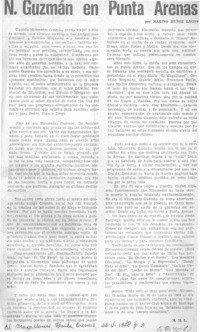 N. Guzmán en Punta Arenas