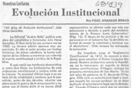 Evolución institucional