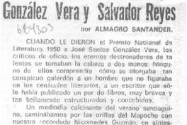 González Vera y Salvador Reyes