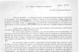 Los conocí un día en Valdivia