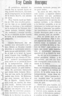 Fray Camilo Henríquez.