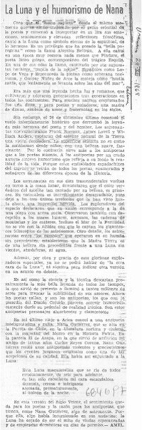 La luna y el humorismo de Nana