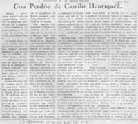 Con perdón de Camilo Henríquez
