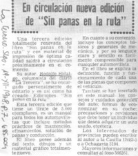 En circulación nueva edición de "Sin panas en la ruta".