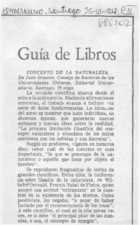 Concepto de la naturaleza.