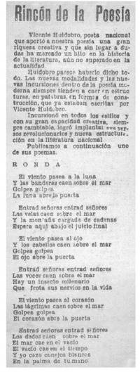 Rincón de la poesía.