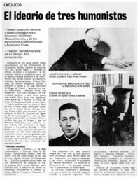 El ideario de tres humanistas.
