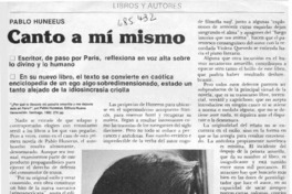 Canto a mí mismo
