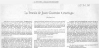La poesía de Juan Guzmán Cruchaga