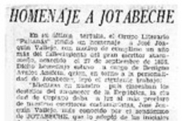 Homenaje a Jotabeche