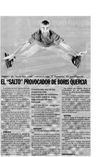 El "Salto" prococador de Boris Quercia: [Entrevista]