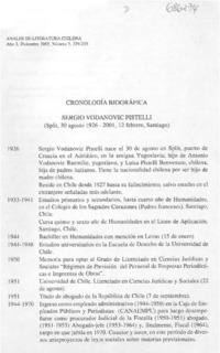 Cronología biográfica
