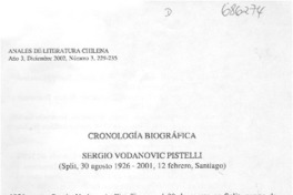 Cronología biográfica