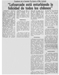 Lafourcade está enturbiando la felicidad de todos los chilenos".