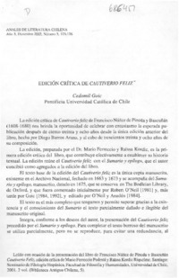 Edición crítica de Cautiverio feliz