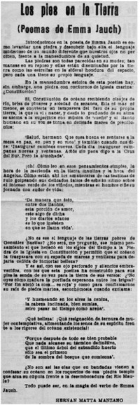 Los pies en la tierra