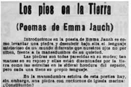 Los pies en la tierra