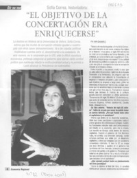 "El objetivo de la concertación era enriquecerse" : [Entrevista]