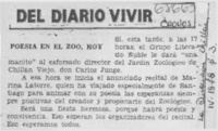 Poesía en el zoo, hoy