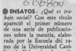 Ensayos.