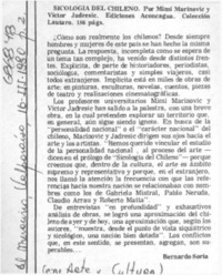 Sicología del chileno