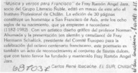 Música y versos para Francisco"