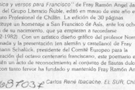 Música y versos para Francisco"