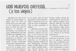 Los nuevos orfeos.