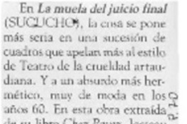 La Muela del juicio final.