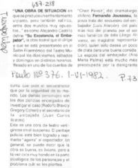 Una Obra de situación.