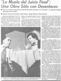 "La Muela del juicio final": una obra sólo con desenlaces