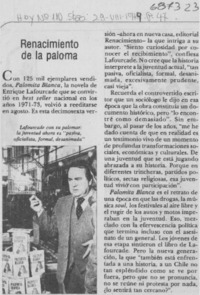 Renacimiento de la paloma.