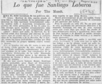Lo que fue Santiago Labarca