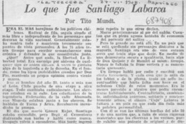 Lo que fue Santiago Labarca