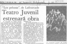 Teatro juvenil estrenará obra.