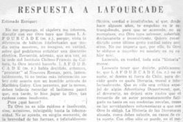 Respuesta a Lafourcade