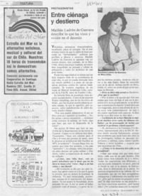 Entre ciénega y destierro : [entrevista]