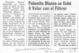 Palomita blanca se echó a volar con el Führer.